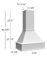Picture of RHS30 TIMBER SIGNATURE HOOD Fusion Blanc